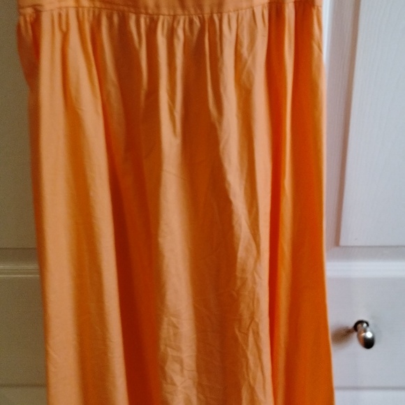 Misa Los Angeles Serafina Square Tie Shoulder Maxi Dress Tangerine Orange Medium - Picture 4 of 11